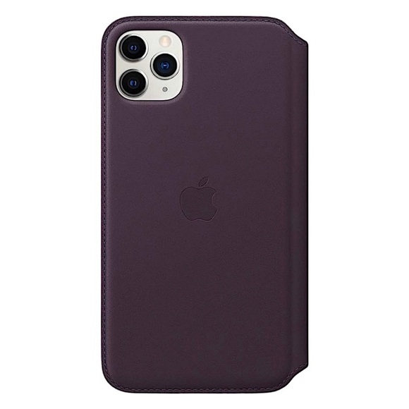 Apple iPhone 11 Pro Aubergine Leather Folio - Picture 1 of 4